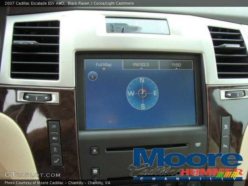 Black Raven / Cocoa/Light Cashmere 2007 Cadillac Escalade ESV AWD