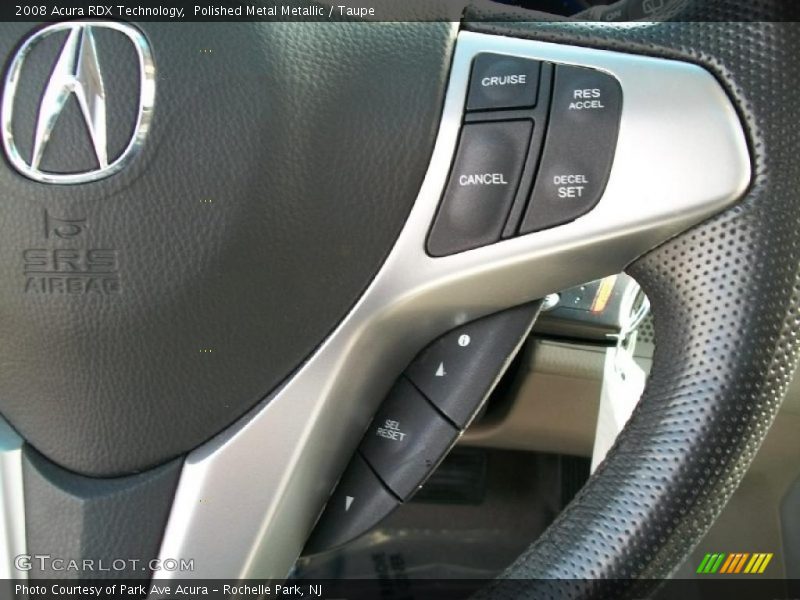 Polished Metal Metallic / Taupe 2008 Acura RDX Technology