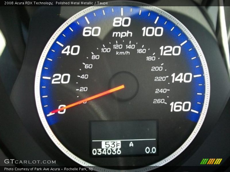 Polished Metal Metallic / Taupe 2008 Acura RDX Technology