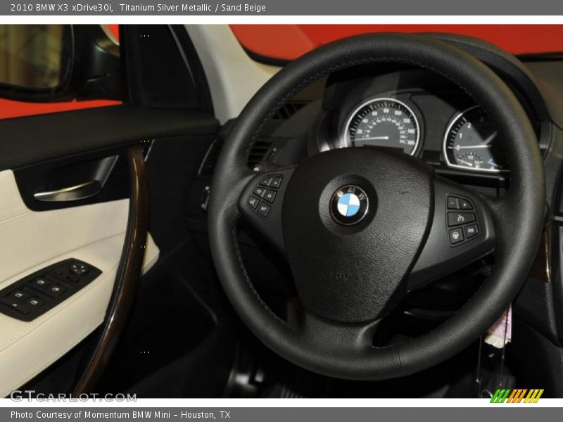 Titanium Silver Metallic / Sand Beige 2010 BMW X3 xDrive30i