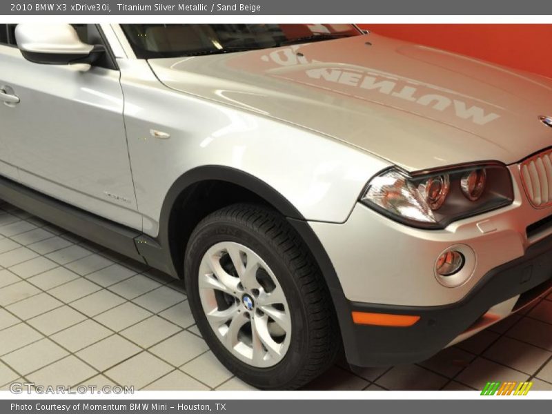 Titanium Silver Metallic / Sand Beige 2010 BMW X3 xDrive30i