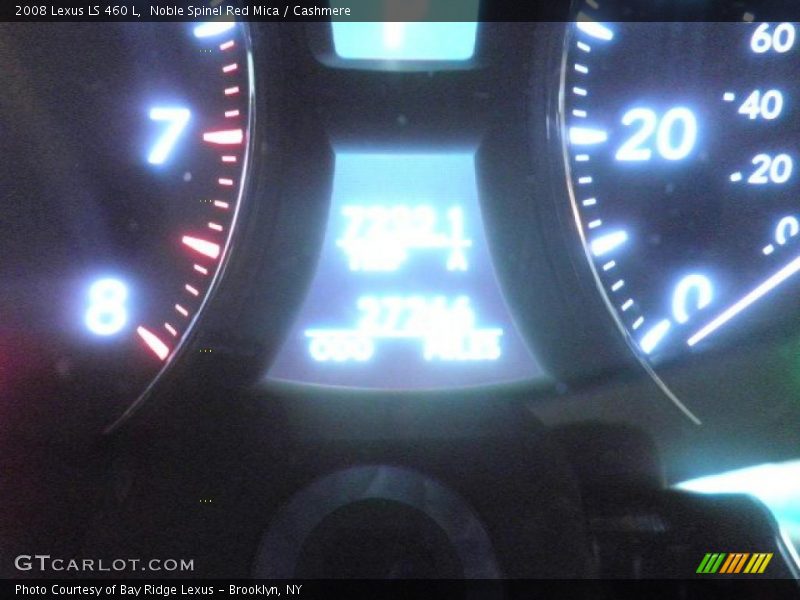 Noble Spinel Red Mica / Cashmere 2008 Lexus LS 460 L