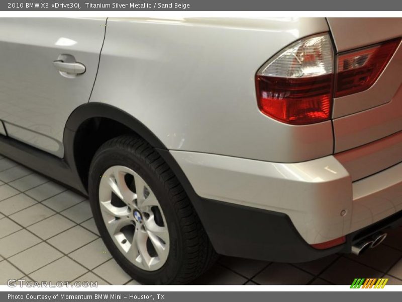 Titanium Silver Metallic / Sand Beige 2010 BMW X3 xDrive30i