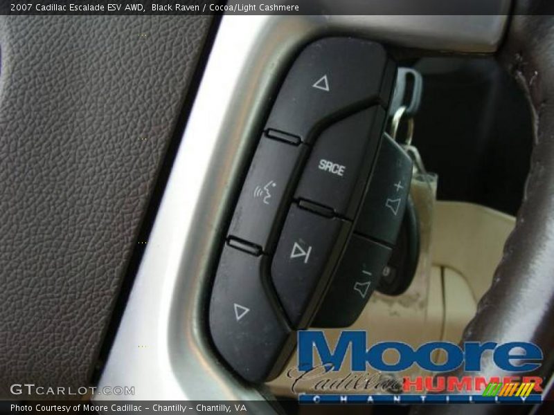 Black Raven / Cocoa/Light Cashmere 2007 Cadillac Escalade ESV AWD