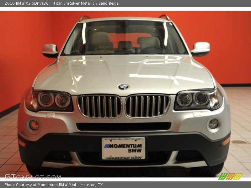Titanium Silver Metallic / Sand Beige 2010 BMW X3 xDrive30i