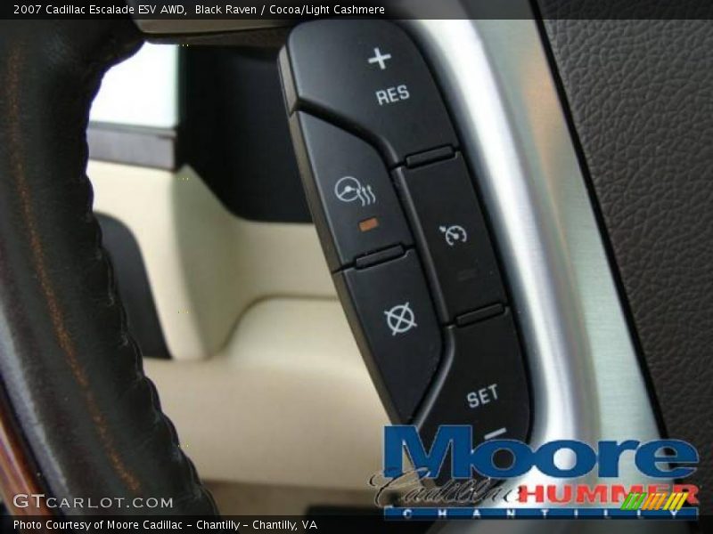 Black Raven / Cocoa/Light Cashmere 2007 Cadillac Escalade ESV AWD