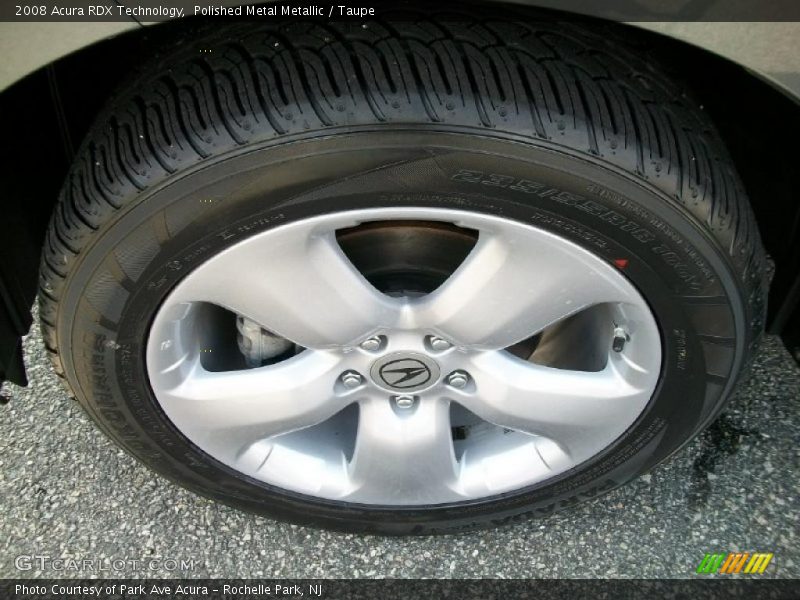 Polished Metal Metallic / Taupe 2008 Acura RDX Technology