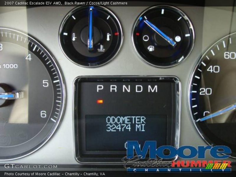 Black Raven / Cocoa/Light Cashmere 2007 Cadillac Escalade ESV AWD