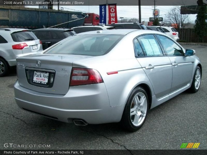 Alabaster Silver Metallic / Ebony 2008 Acura TL 3.2