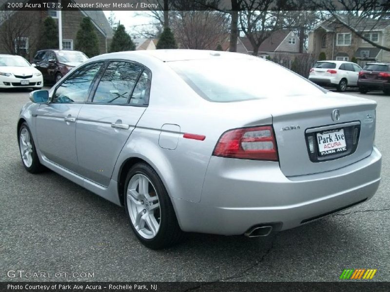 Alabaster Silver Metallic / Ebony 2008 Acura TL 3.2