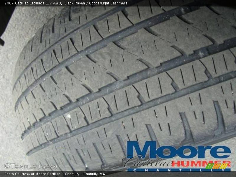 Black Raven / Cocoa/Light Cashmere 2007 Cadillac Escalade ESV AWD