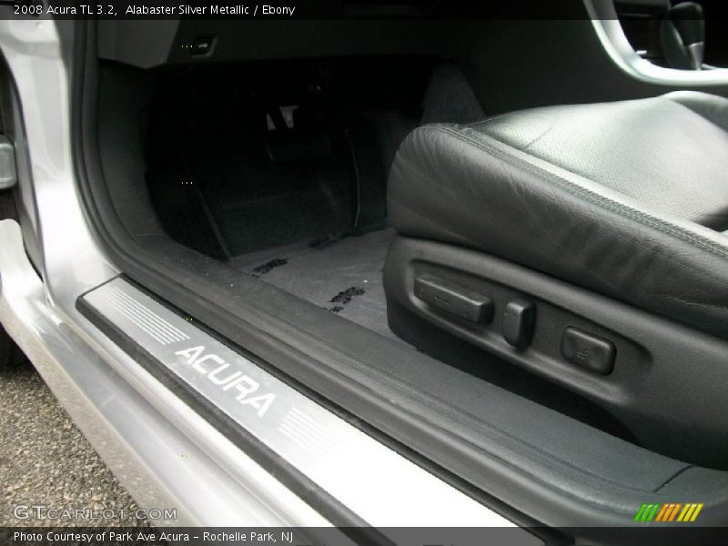 Alabaster Silver Metallic / Ebony 2008 Acura TL 3.2