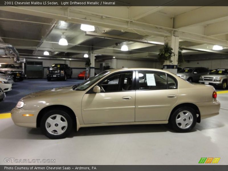 Light Driftwood Metallic / Neutral 2001 Chevrolet Malibu LS Sedan