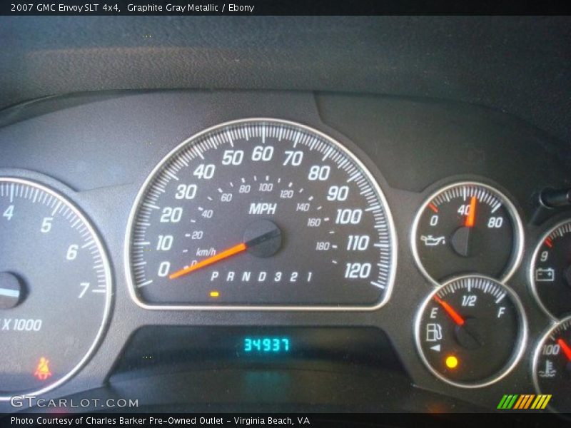 Graphite Gray Metallic / Ebony 2007 GMC Envoy SLT 4x4