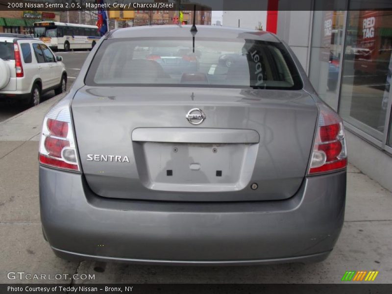 Magnetic Gray / Charcoal/Steel 2008 Nissan Sentra 2.0 S