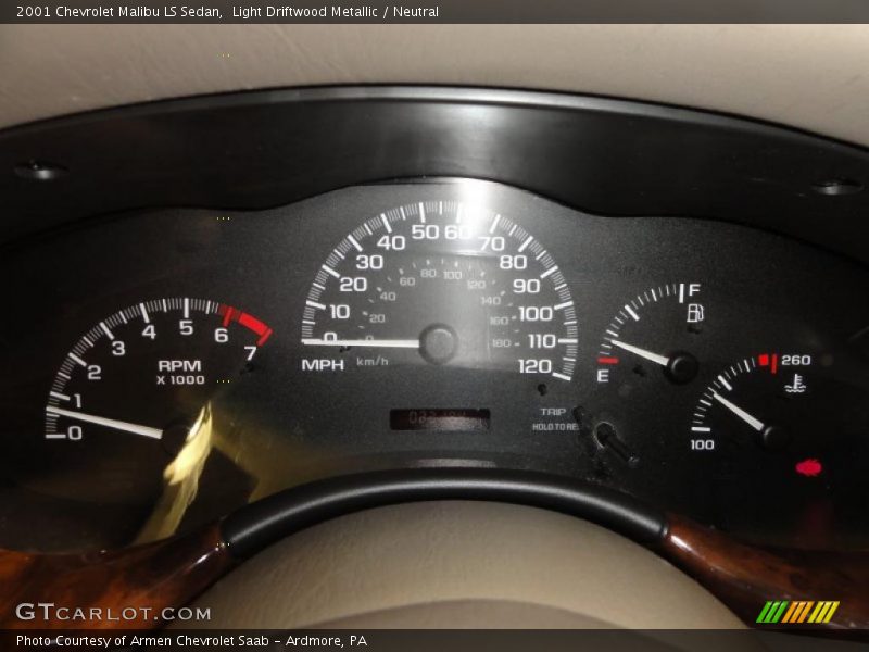 Light Driftwood Metallic / Neutral 2001 Chevrolet Malibu LS Sedan