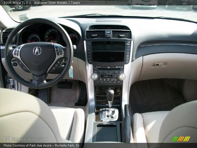 Alabaster Silver Metallic / Taupe 2008 Acura TL 3.2