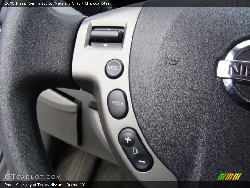 Magnetic Gray / Charcoal/Steel 2008 Nissan Sentra 2.0 S