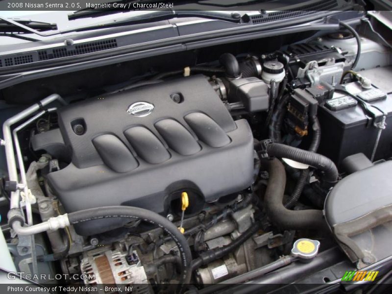 Magnetic Gray / Charcoal/Steel 2008 Nissan Sentra 2.0 S