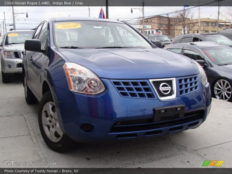 Indigo Blue / Gray 2009 Nissan Rogue S AWD