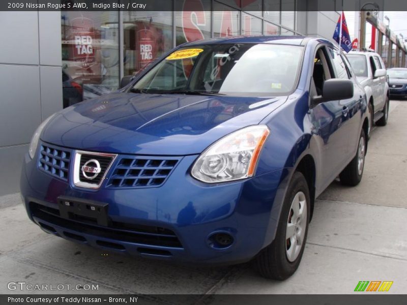Indigo Blue / Gray 2009 Nissan Rogue S AWD