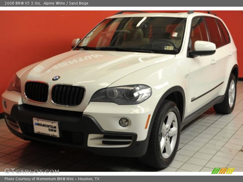 Alpine White / Sand Beige 2008 BMW X5 3.0si