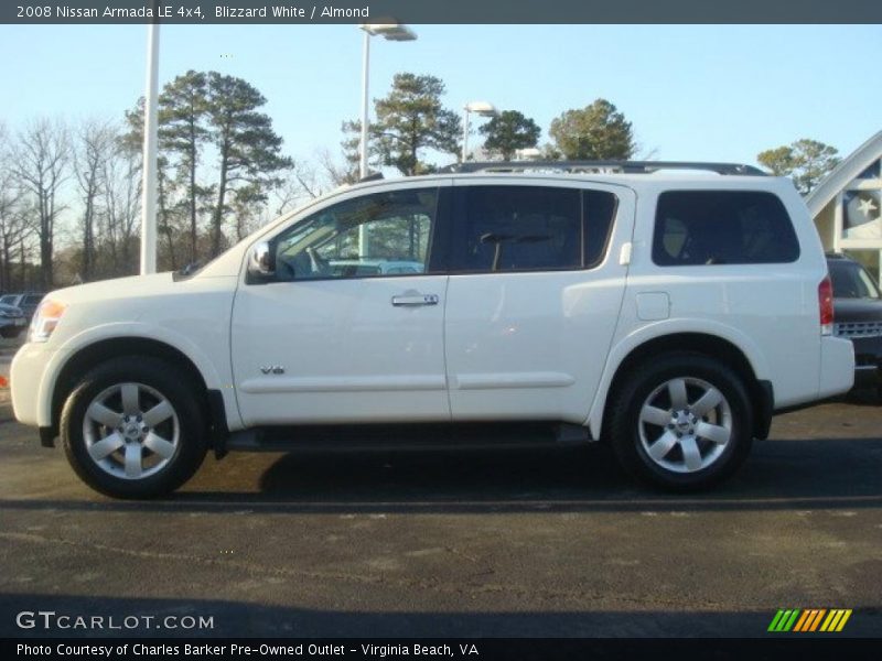 Blizzard White / Almond 2008 Nissan Armada LE 4x4