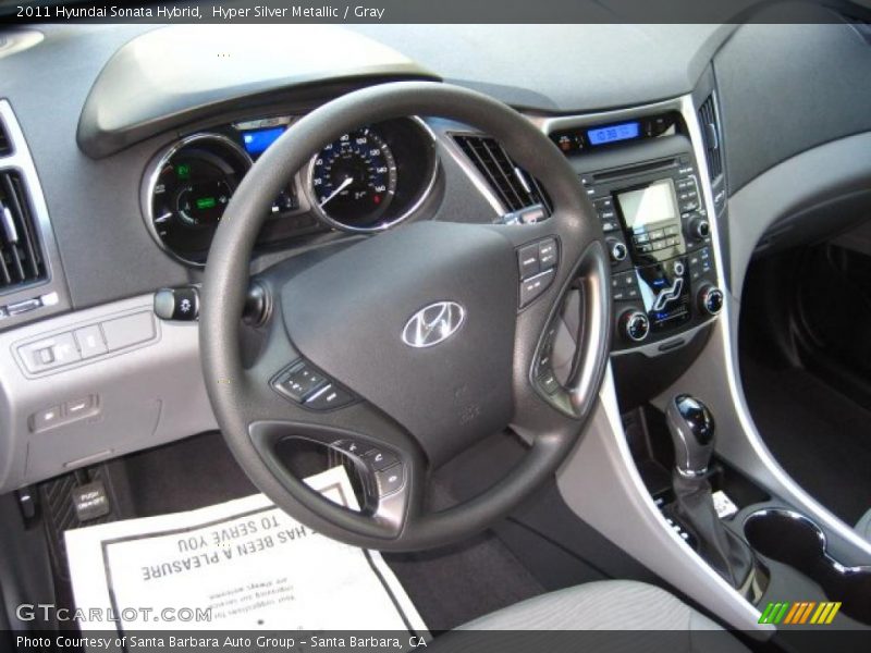  2011 Sonata Hybrid Gray Interior