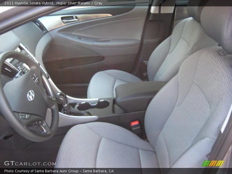  2011 Sonata Hybrid Gray Interior