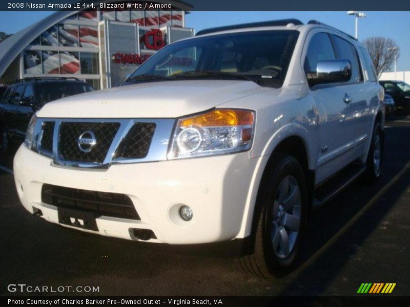 Blizzard White / Almond 2008 Nissan Armada LE 4x4