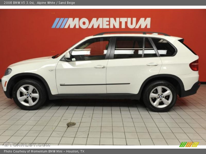 Alpine White / Sand Beige 2008 BMW X5 3.0si
