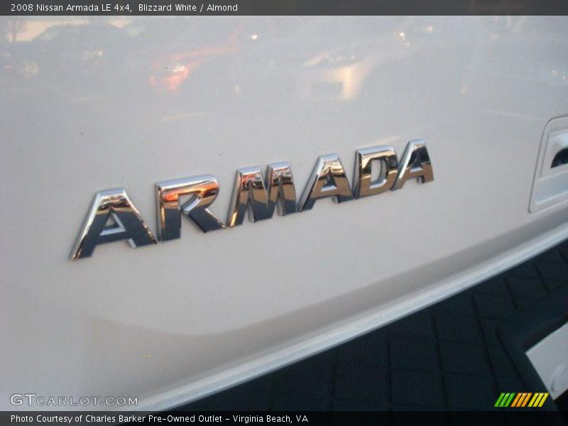Blizzard White / Almond 2008 Nissan Armada LE 4x4