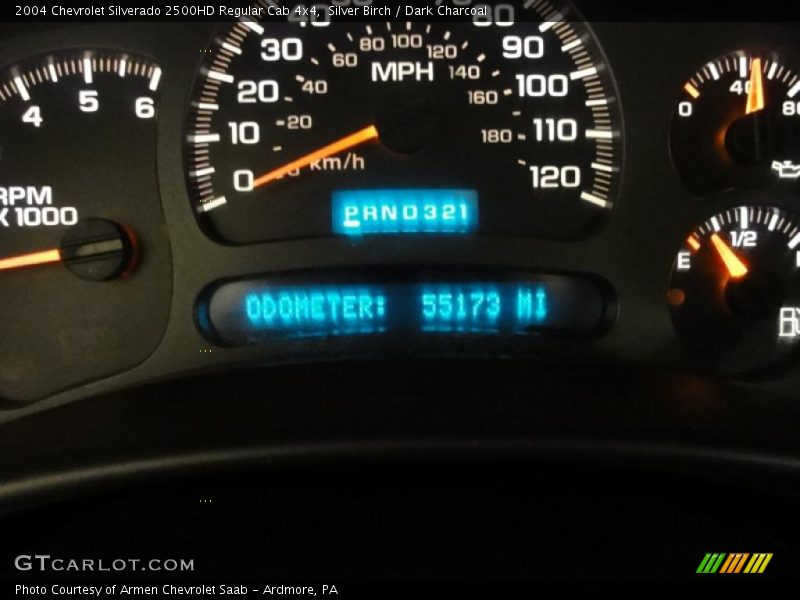 Silver Birch / Dark Charcoal 2004 Chevrolet Silverado 2500HD Regular Cab 4x4