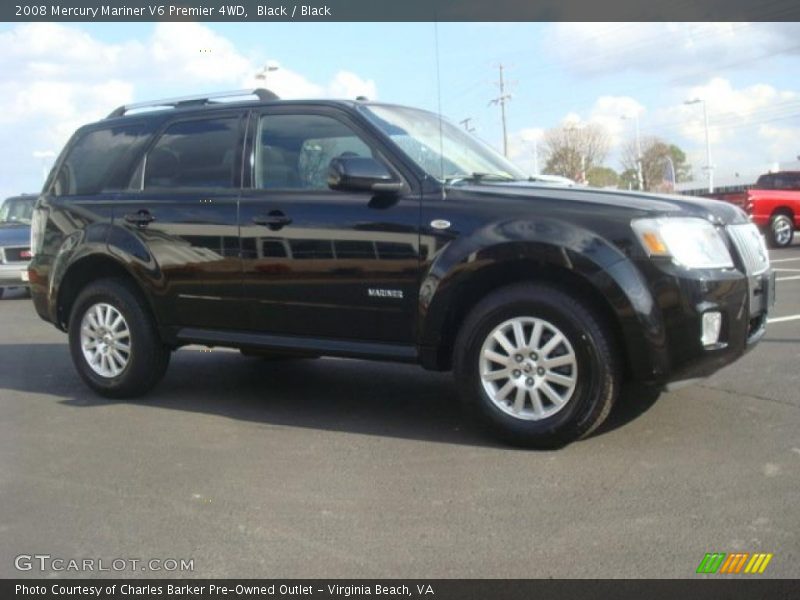 Black / Black 2008 Mercury Mariner V6 Premier 4WD