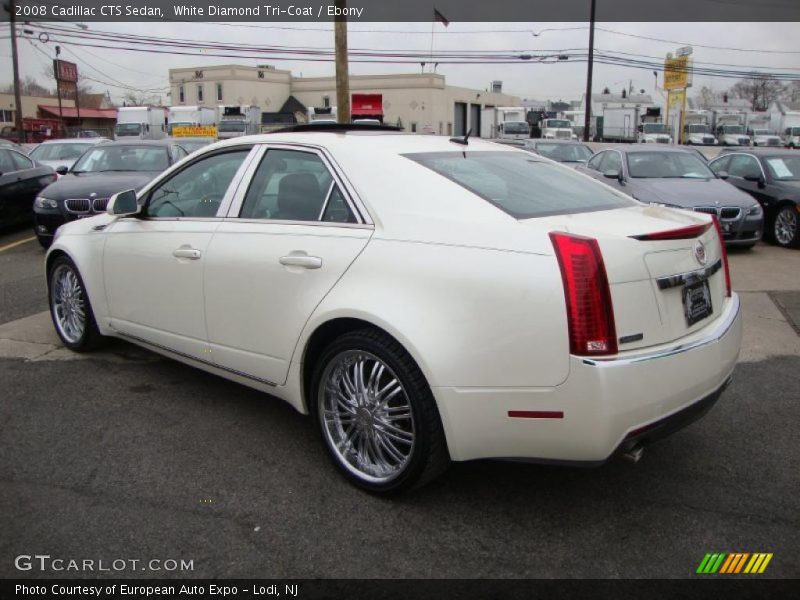 White Diamond Tri-Coat / Ebony 2008 Cadillac CTS Sedan
