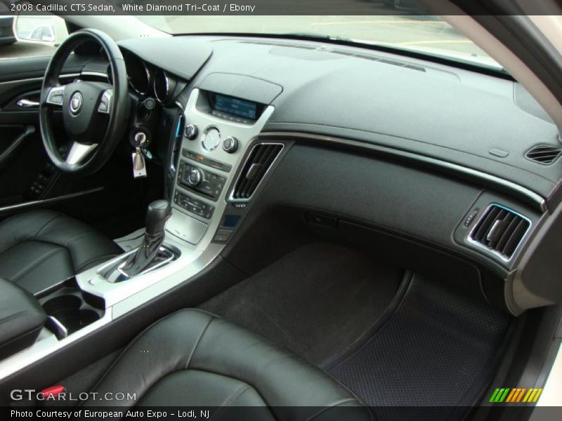 White Diamond Tri-Coat / Ebony 2008 Cadillac CTS Sedan