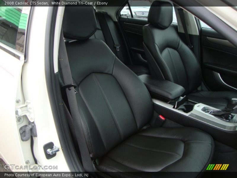 White Diamond Tri-Coat / Ebony 2008 Cadillac CTS Sedan