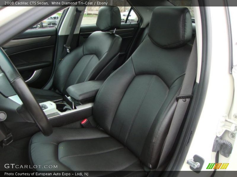 White Diamond Tri-Coat / Ebony 2008 Cadillac CTS Sedan
