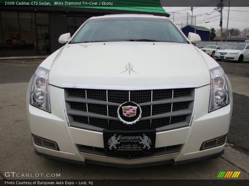 White Diamond Tri-Coat / Ebony 2008 Cadillac CTS Sedan