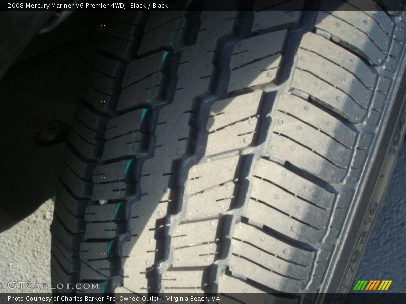 Black / Black 2008 Mercury Mariner V6 Premier 4WD