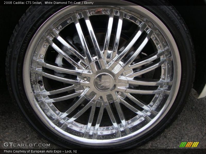 White Diamond Tri-Coat / Ebony 2008 Cadillac CTS Sedan