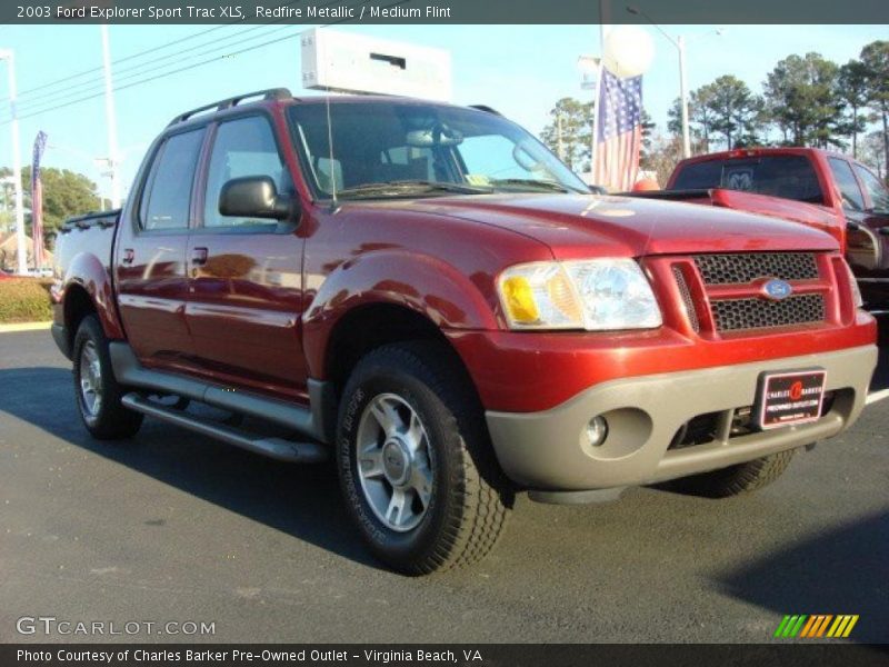 Redfire Metallic / Medium Flint 2003 Ford Explorer Sport Trac XLS