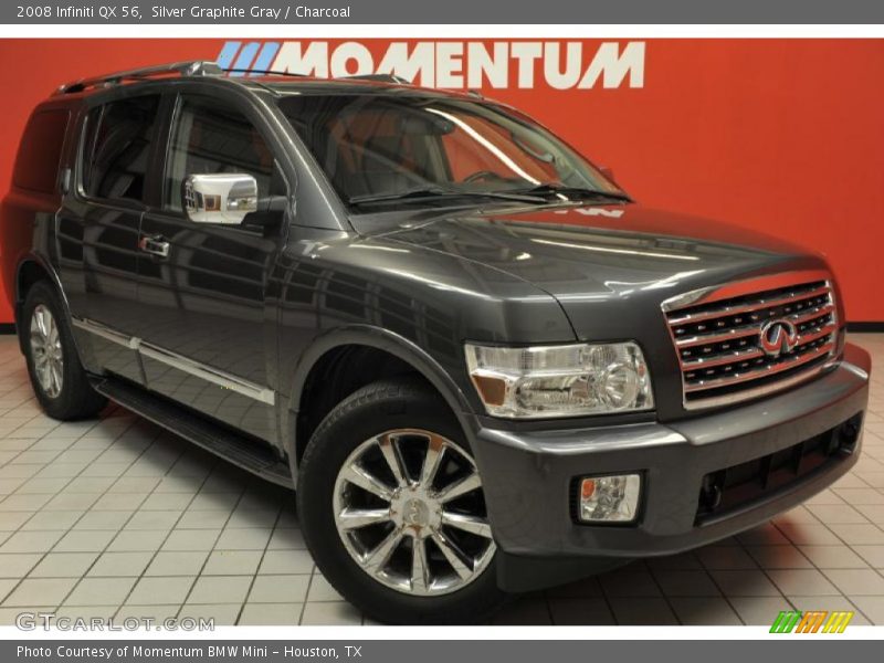 Silver Graphite Gray / Charcoal 2008 Infiniti QX 56