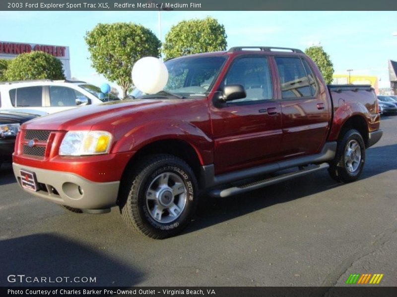 Redfire Metallic / Medium Flint 2003 Ford Explorer Sport Trac XLS