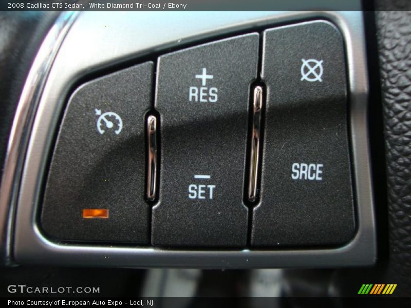 White Diamond Tri-Coat / Ebony 2008 Cadillac CTS Sedan