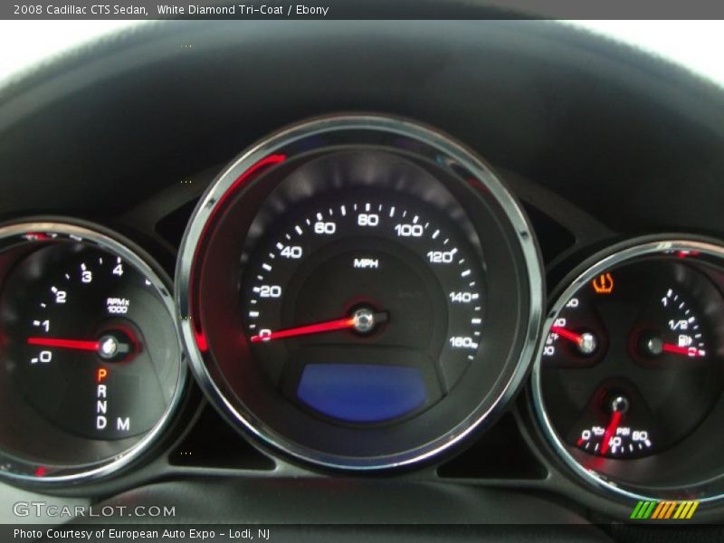 White Diamond Tri-Coat / Ebony 2008 Cadillac CTS Sedan