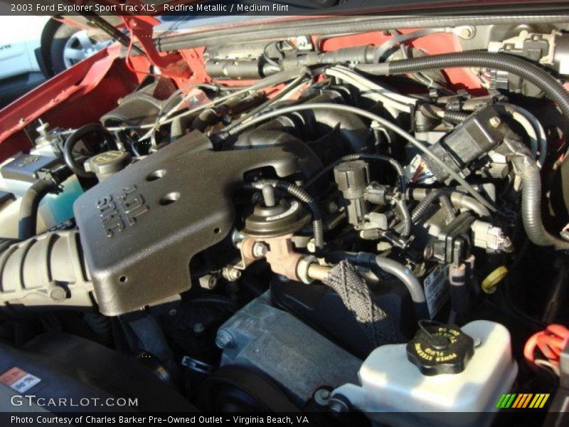 Redfire Metallic / Medium Flint 2003 Ford Explorer Sport Trac XLS