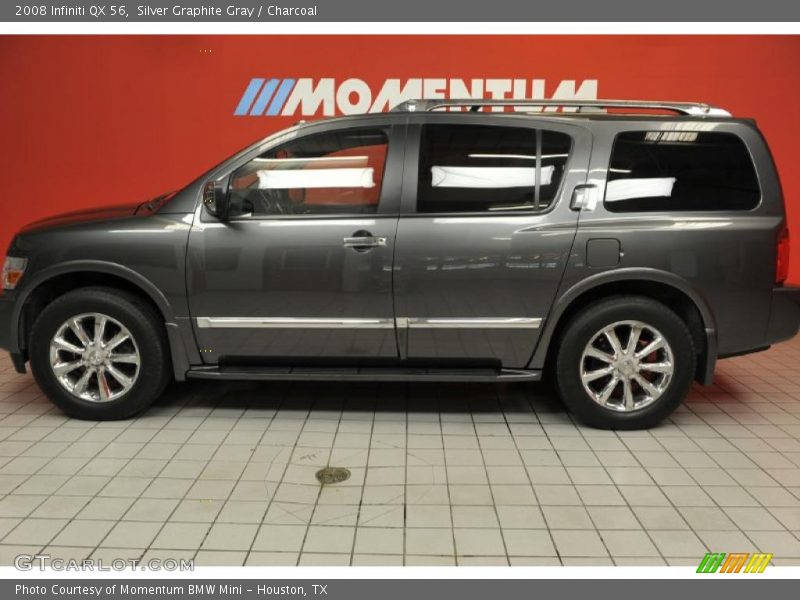 Silver Graphite Gray / Charcoal 2008 Infiniti QX 56