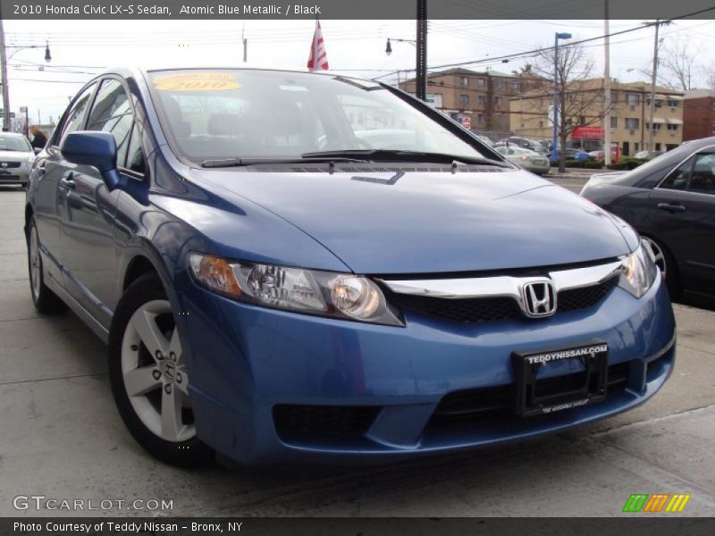 Atomic Blue Metallic / Black 2010 Honda Civic LX-S Sedan