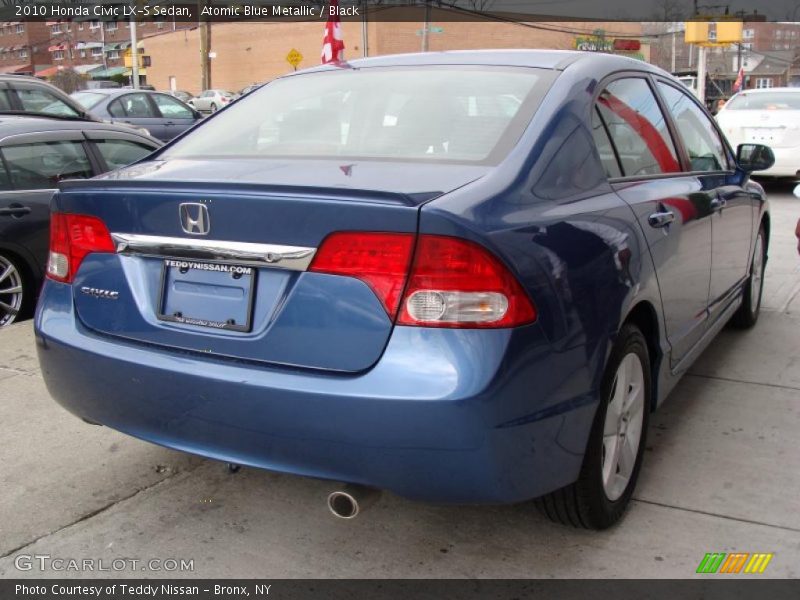 Atomic Blue Metallic / Black 2010 Honda Civic LX-S Sedan